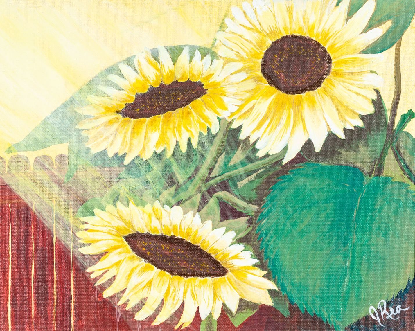 Joanne Rea-Sunshine on Sunflowers